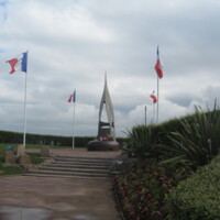 Steel Flame to Kieffers Commandos at Ouistreham Normandy France2.JPG
