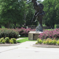 Iron Mike Airborne Memorial Statue Ft Bragg NC.JPG